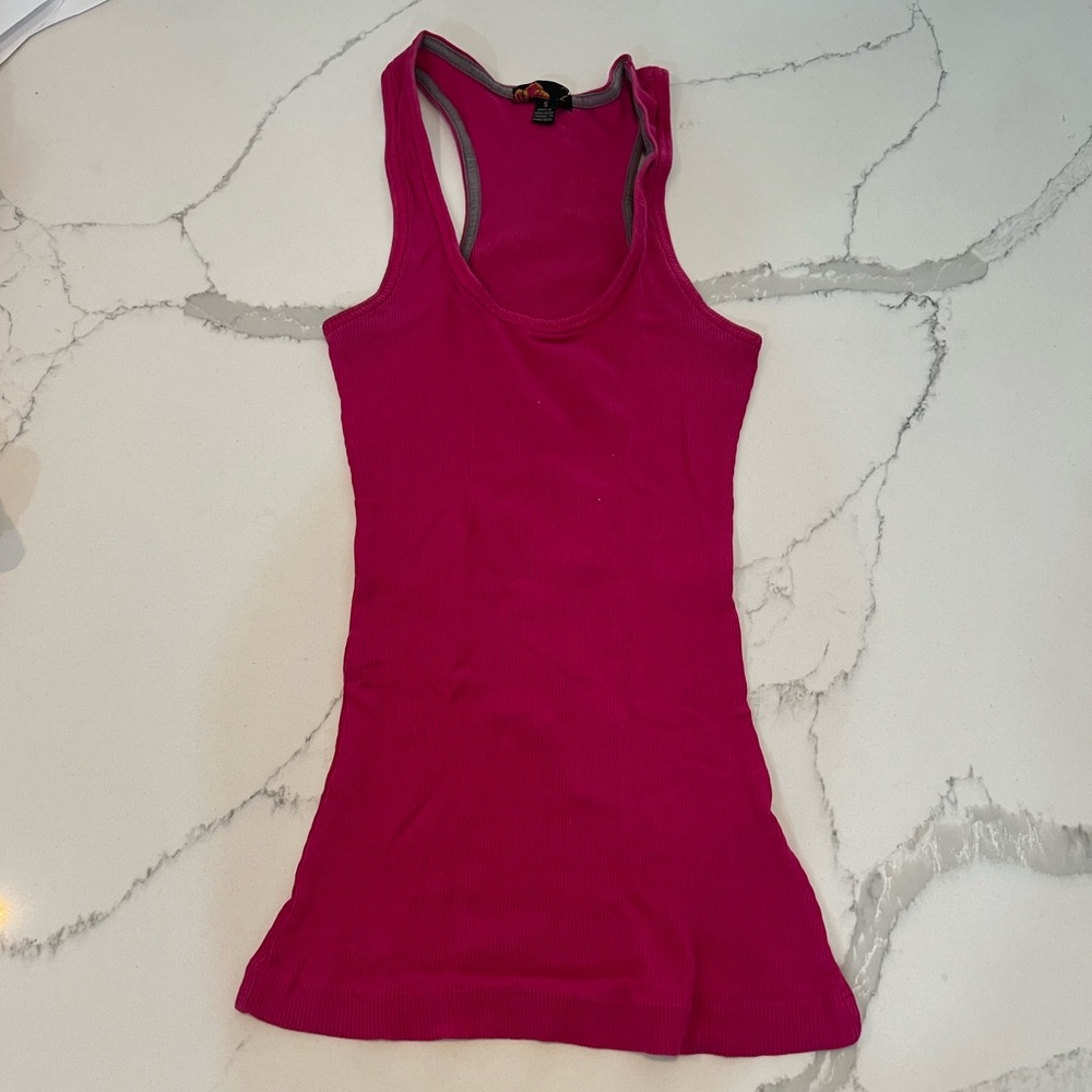 Hot pink tank